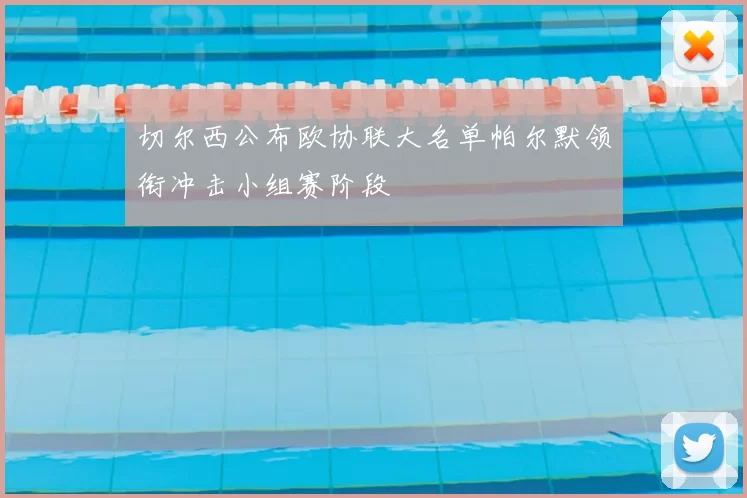 切尔西公布欧协联大名单帕尔默领衔冲击小组赛阶段